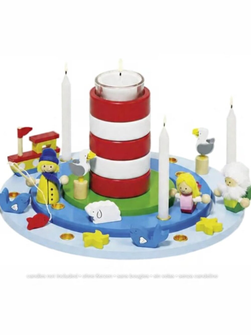 NWT Goki Wooden Toys Maritime Celebration Ring